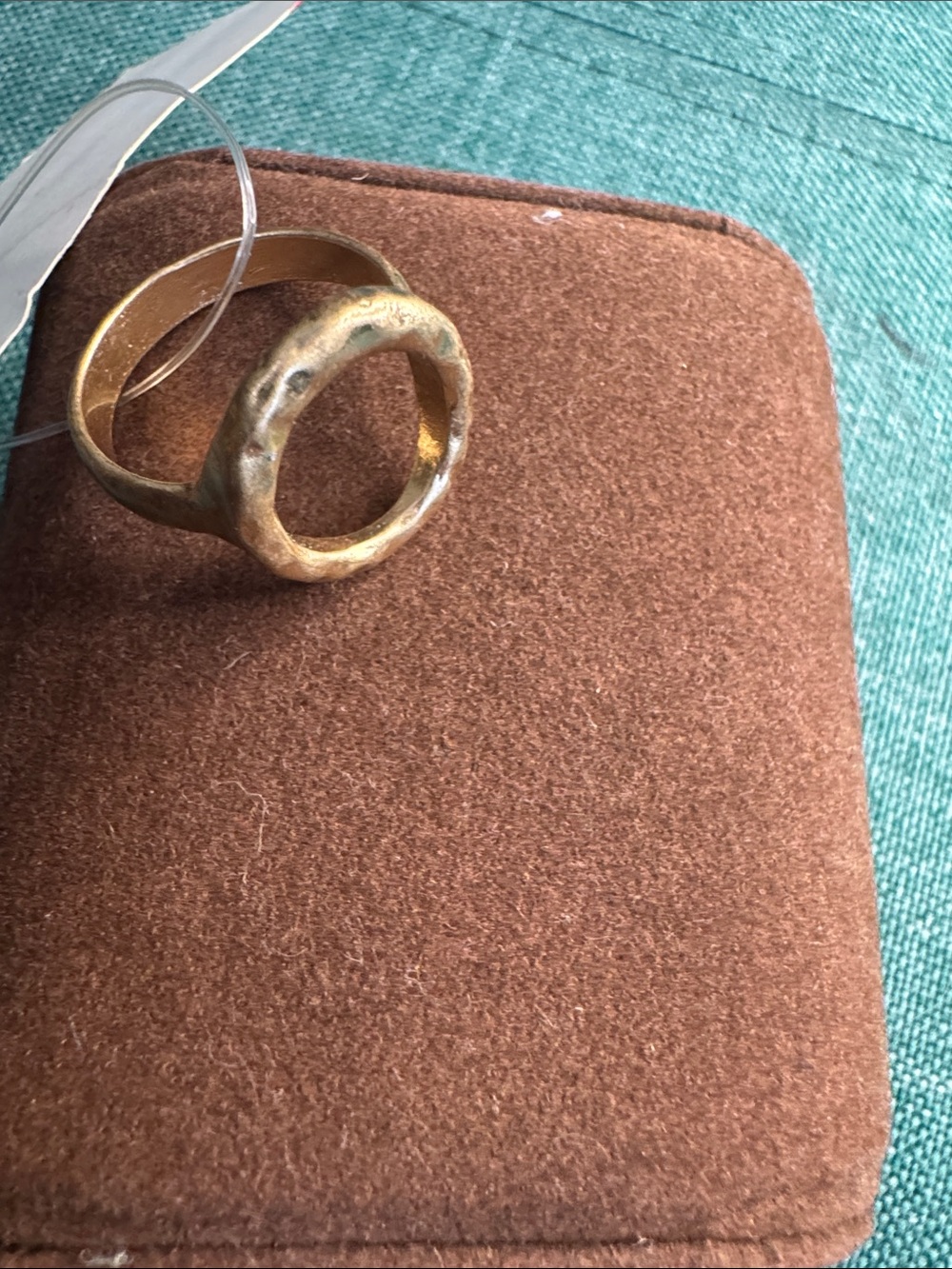 Size 9 circle ring costume jewelry
